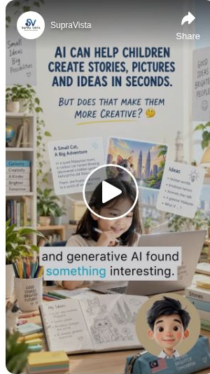 AI and children’s creativity — watch the reel in the article